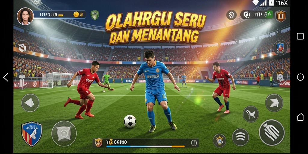 Gameplay 116X yang seru dan kompetitif dalam dunia olahraga.