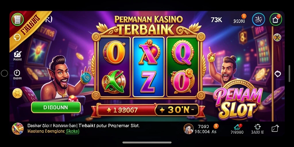 Tampilan menarik dari gameplay 73K yang mendebarkan.