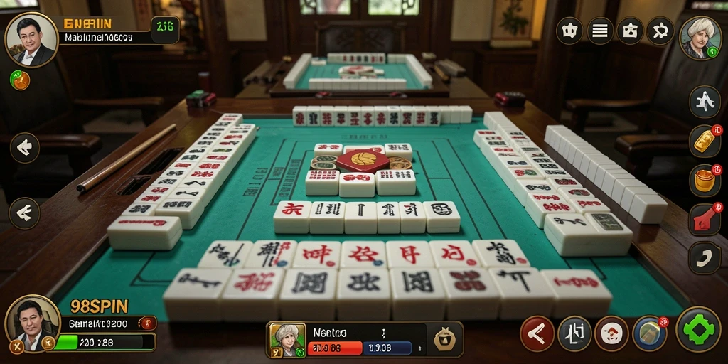 Tampilan gameplay menarik dari 98SPIN yang menunjukkan momen seru Mahjong.