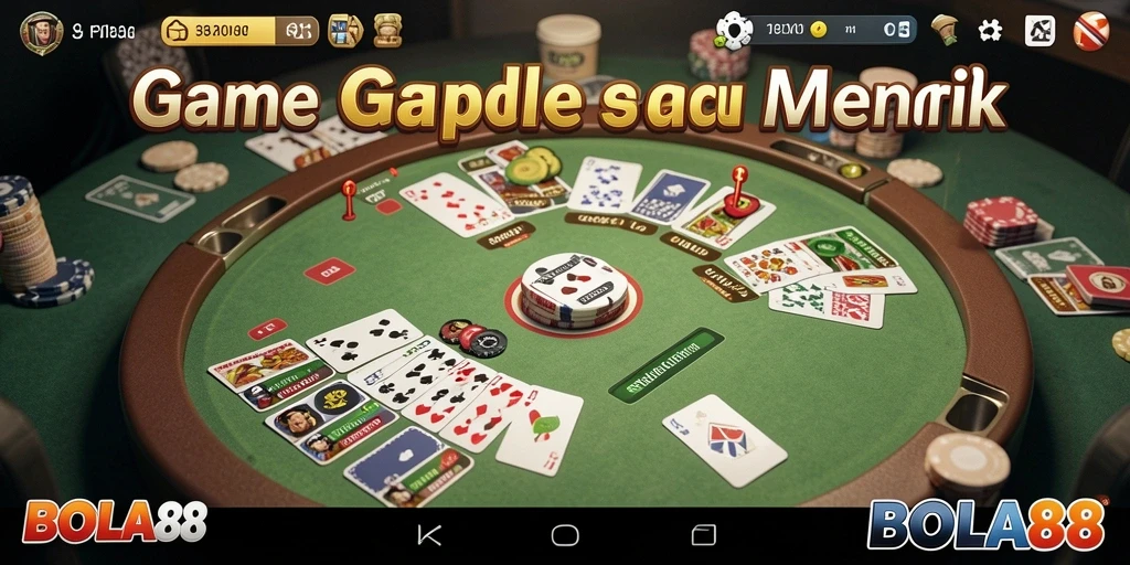 Tampilan gameplay Gaple yang seru dan interaktif.