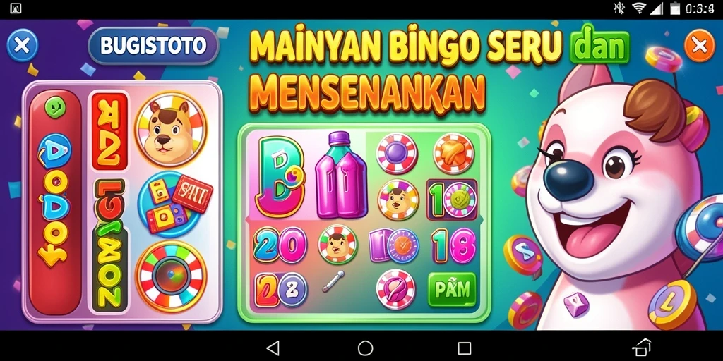 Tampilan menarik dari permainan Bingo di BUGISTOTO.