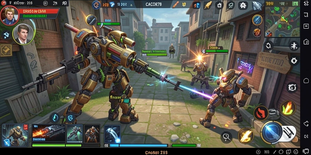 Tangkapan layar gameplay CACOR78 dengan aksi strategi menarik.