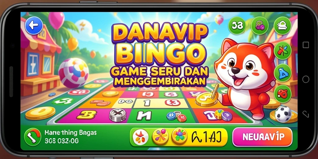 Tampilan menarik dari gameplay Bingo di DANAVIP.