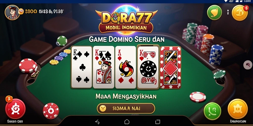 Screenshot DORA77 menampilkan pertempuran Domino yang mendebarkan.
