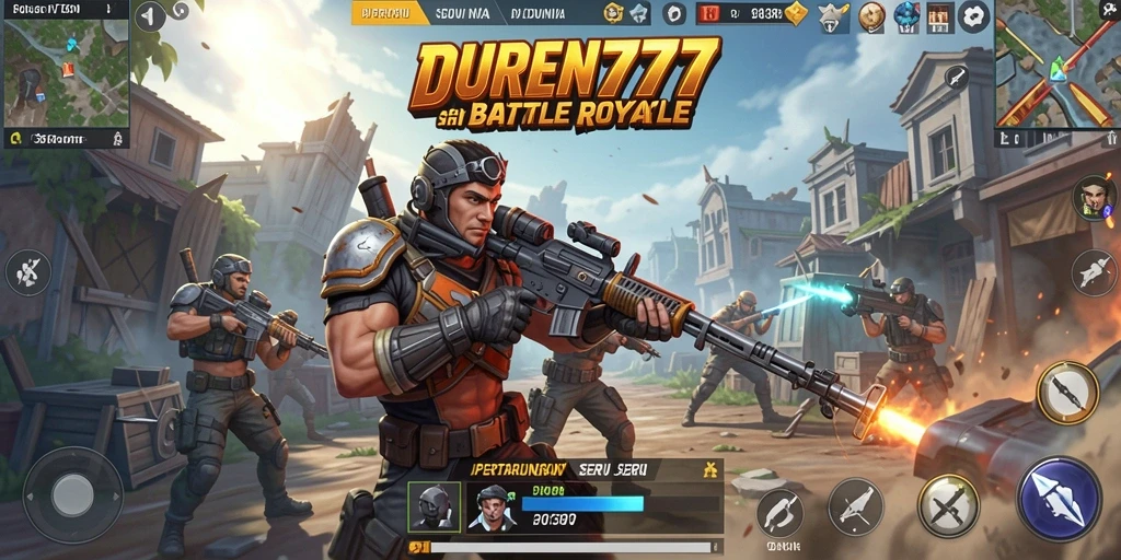 Tampilan menarik dari gameplay Battle Royale DUREN777.