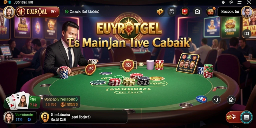 Tampilan gameplay Live Casino di EUROTOGEL yang memikat.