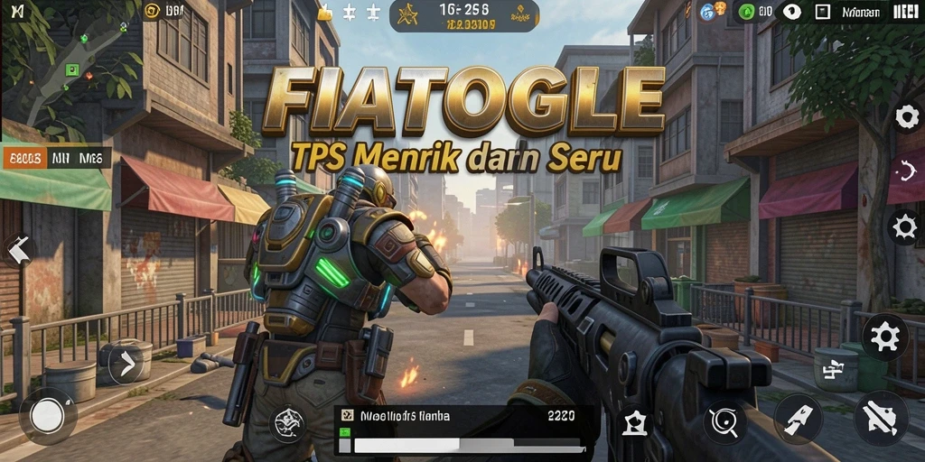 Tampilan gameplay seru FIATOGEL di arena pertempuran.