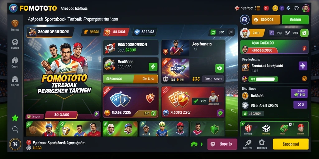 Tampilan menarik dari gameplay Sportsbook di FOMOTOTO.