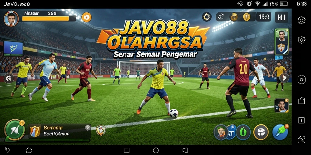 Tampilan gameplay seru dari JAVO88 dengan aksi olahraga yang mendebarkan.