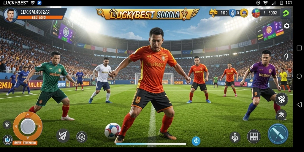 Tampilan gameplay LUCKYBEST yang menakjubkan dan interaktif.