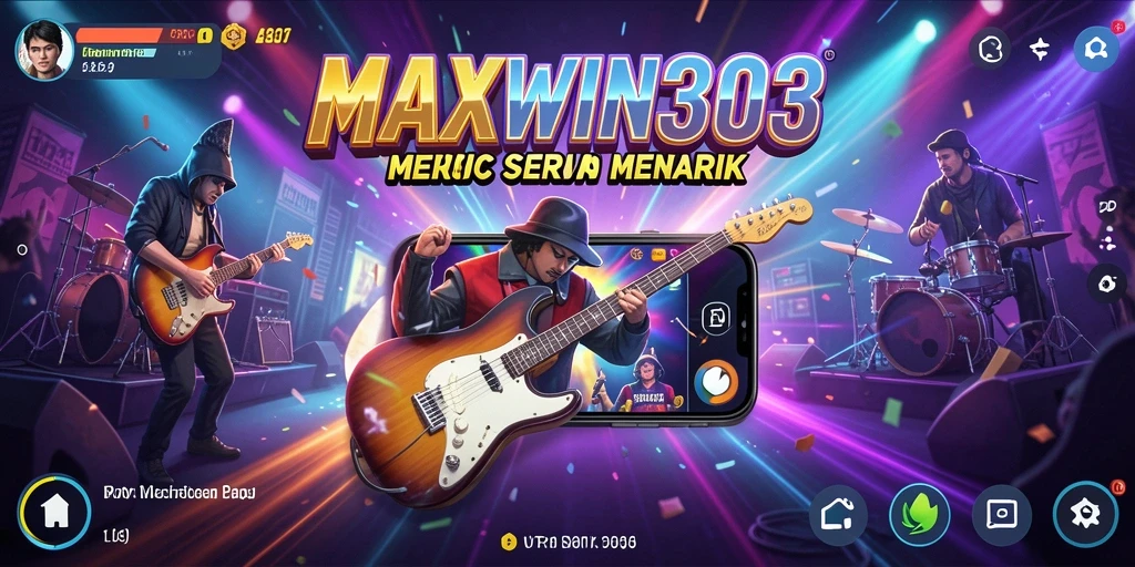 Tampilkan gameplay seru dalam aplikasi musik MAXWIN303.