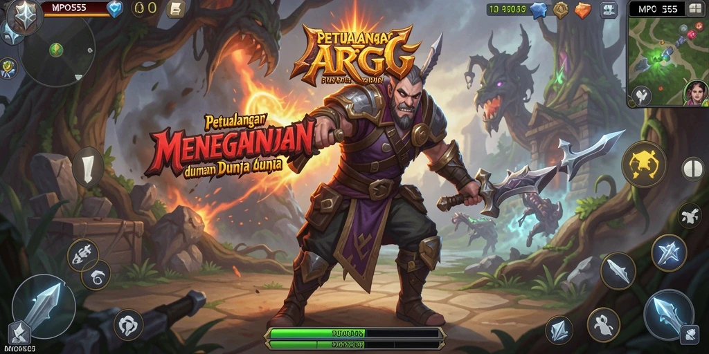 Tampilan aksi seru dalam gameplay MPO555 yang penuh tantangan.