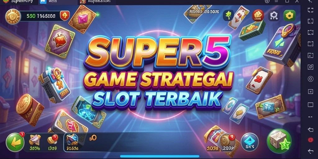 Tampilan gameplay <strong>SUPER5</strong> yang menarik dan interaktif dengan banyak pilihan slot.