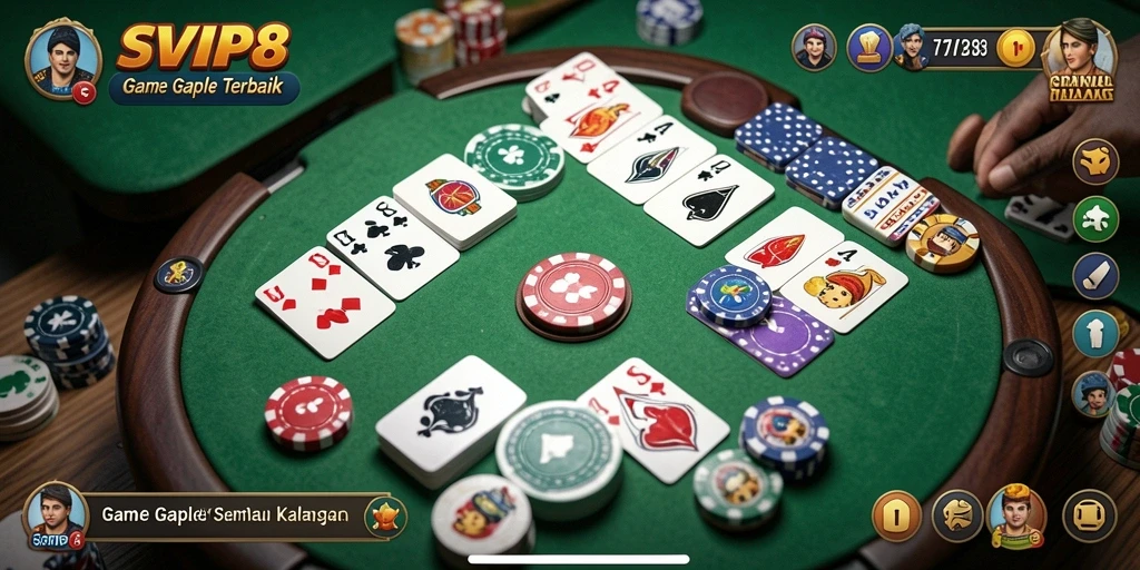 Gameplay menarik dalam SVIP8 di aplikasi Gaple yang seru.