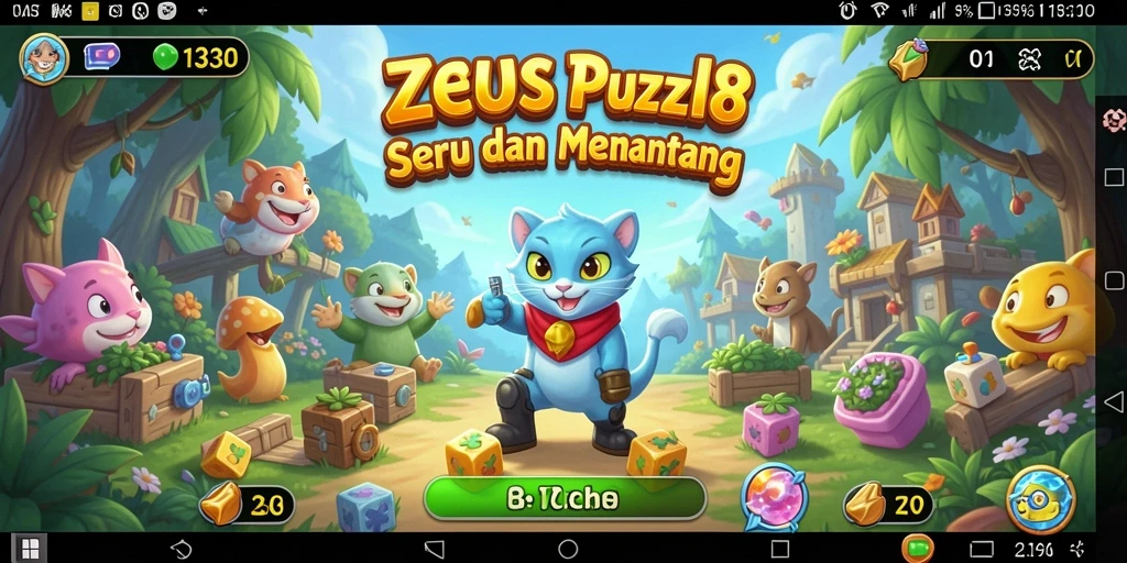 Gameplay menarik ZEUS138 dengan tantangan Puzzle yang seru.