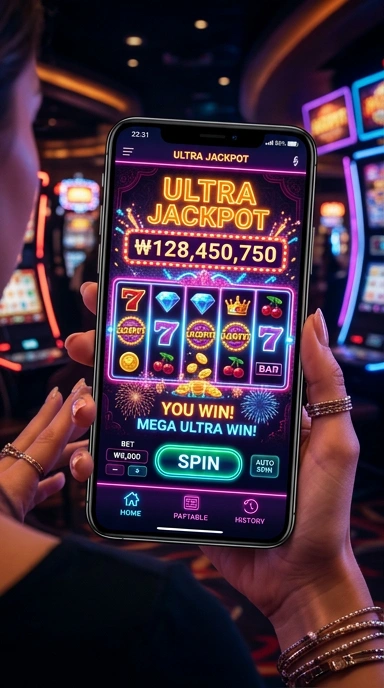 Screenshot dari pengalaman bermain di aplikasi slotgaming.